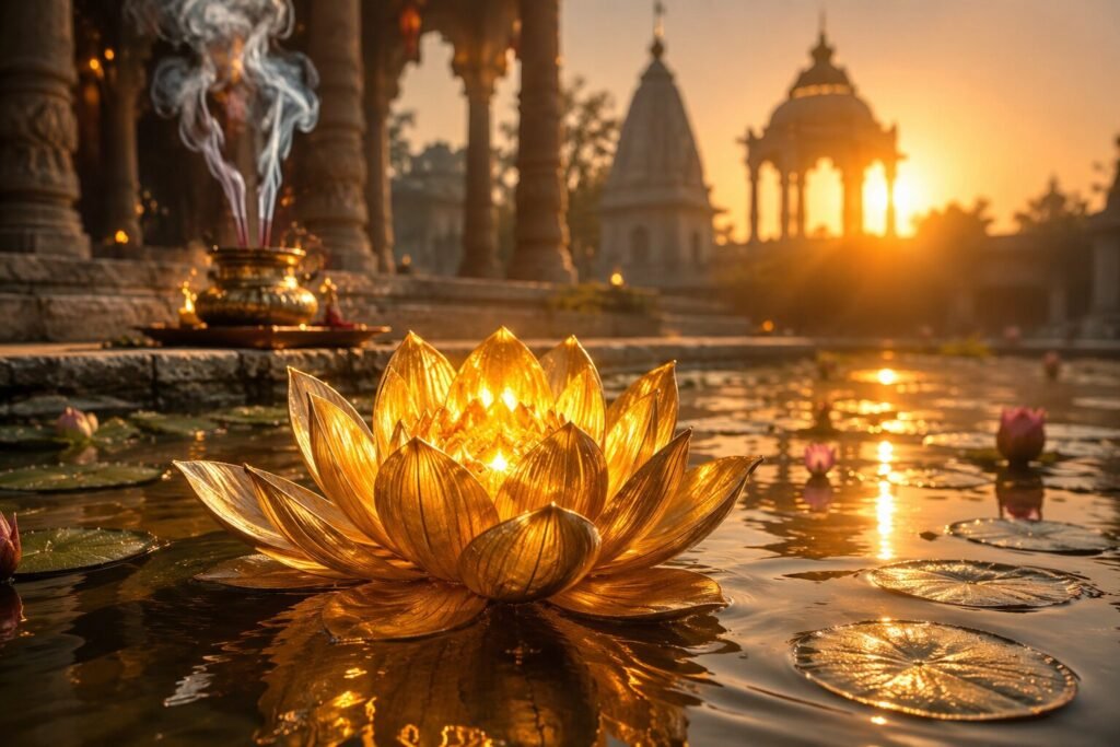 Lotus feet symbolism in the opening Doha of Hanuman Chalisa — Guru's grace and divine devotion